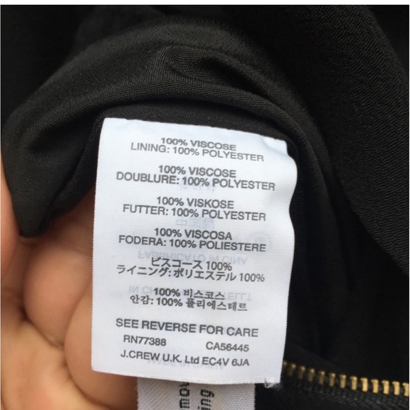 J Crew Crepe Asymmetrical Zipper Jumpsuit - Picture 4 of 4